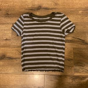 striped crop top
